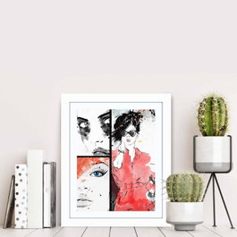Wallity Cuadro decorativo enmarcado BCT-049 Multicolor